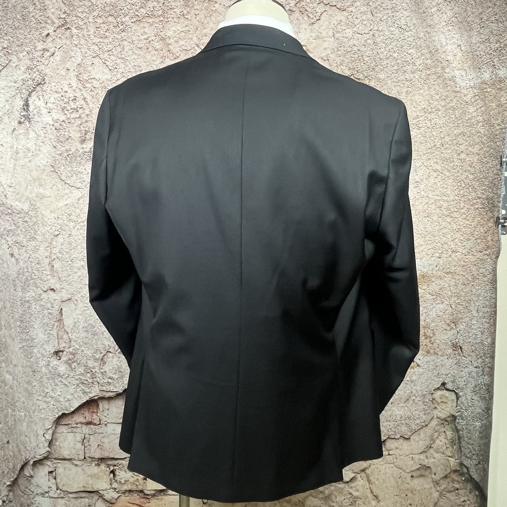 Jack Victor Sport Coat Men 48R Blazer Super 110s Wool Gibson SPJ Black Jacket - Picture 5 of 13